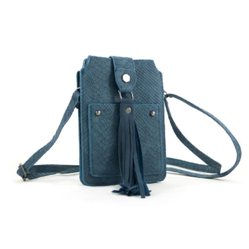 Tasje Evy Blauw zijkant