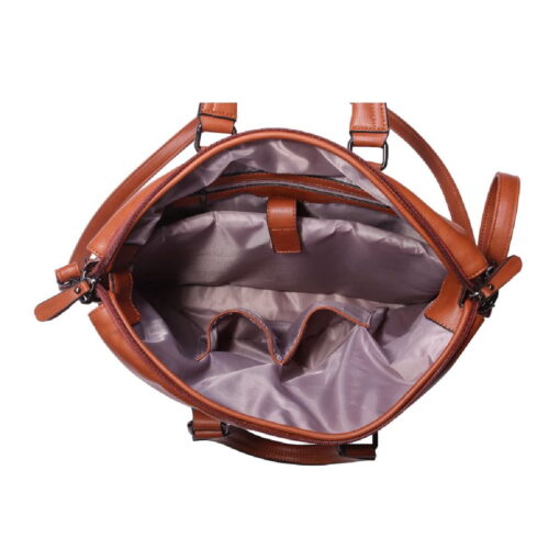 Tas Diana Bruin binnenkant