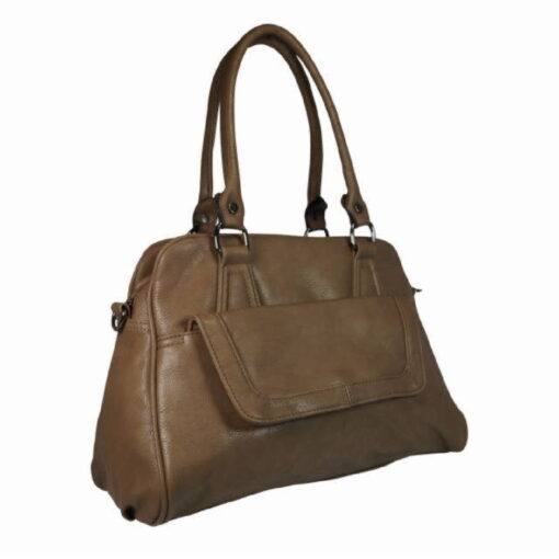 Tas Meghan Taupe zijkant