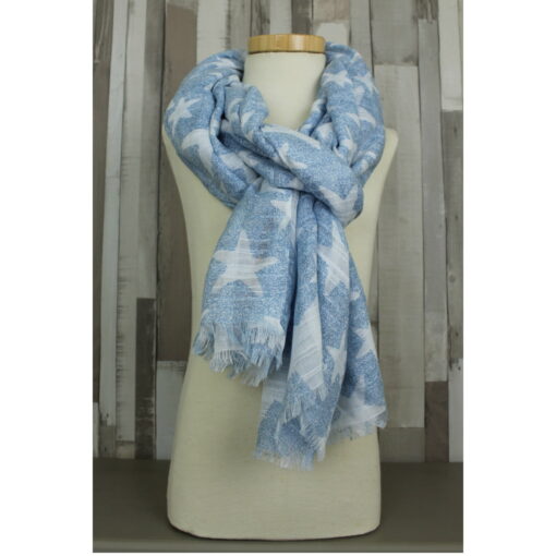 Shawl Star Blue op pop