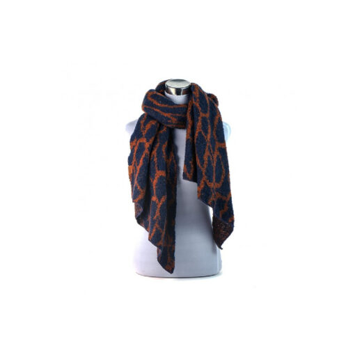Shawl Zermatt Blauw op paspop