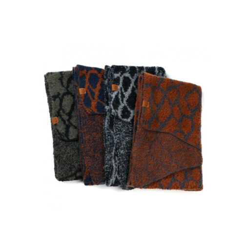 Collectie Zermatt shawls naast elkaar
